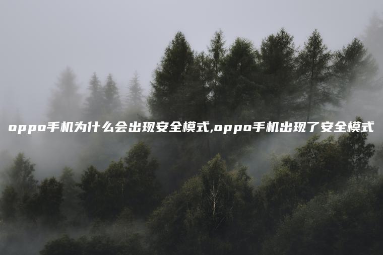 oppo手机为什么会出现安全模式,oppo手机出现了安全模式